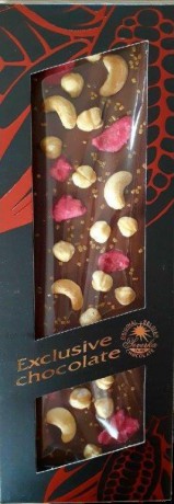 SEVERKA Exclusive Mliečna čokoláda - kešu, liskovce, ruža a zlato